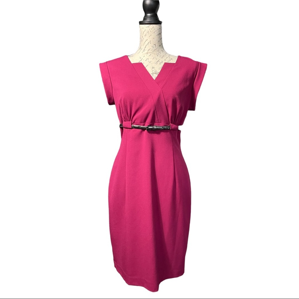 Calvin Klein Pink Belted Dress